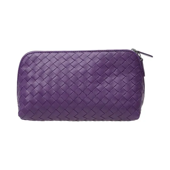 葆蝶家/Bottega Veneta  紫色 羊皮 化妆包 132535-V001N-5213