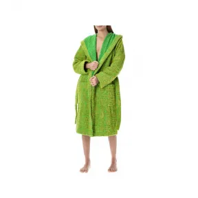 葆蝶家/Bottega Veneta 绿色 Intrecciato 编织图案毛圈浴袍 22P656096V1MY0