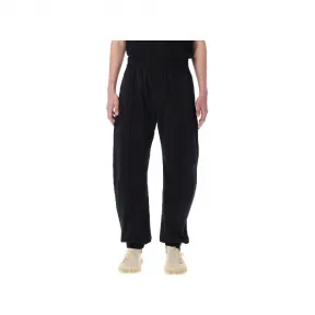 葆蝶家/Bottega Veneta 黑色 黑色弹力尼龙慢跑裤 22P679432V1JU0
