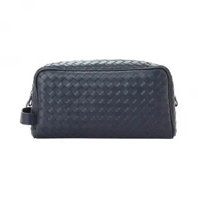 葆蝶家/Bottega Veneta 男士 深蓝色 牛皮 手提包 244706-V4651-4013