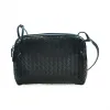 葆蝶家/Bottega Veneta  深蓝色 羊皮 手提包 245354-V0016-4066
