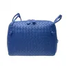 葆蝶家/Bottega Veneta  蓝色 羊皮 手提包 245354-V0016-4269