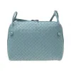 葆蝶家/Bottega Veneta  蓝色 羊皮 手提包 245354-V0016-4764
