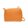 葆蝶家/Bottega Veneta  橙色 羊皮 手提包 245354-V0016-7676