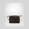 葆蝶家/Bottega Veneta 深咖啡色编织小羊皮NODINI邮差包 245354V00162074