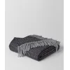 葆蝶家/Bottega Veneta 炭黑灰黑色DAGAN羊绒毯 2521124V2011160