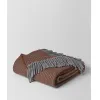 葆蝶家/Bottega Veneta 炭黑灰深棕色DAGAN羊绒毯 2521124V2011164
