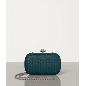 葆蝶家/Bottega Veneta CHAIN KNOT编织小羊皮手拿包 498478VO0BG3012