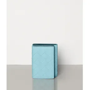 葆蝶家/Bottega Veneta MAXI INTRECCIO编织迷你长款钱包 550306VO0BH4822