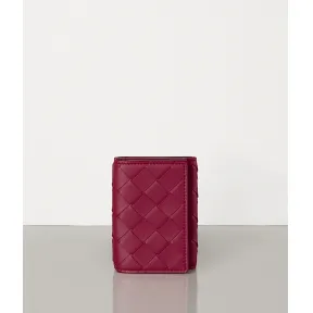 葆蝶家/Bottega Veneta MAXI INTRECCIO编织迷你长款钱包 550306VO0BH6216