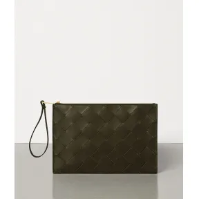 葆蝶家/Bottega Veneta NTRECCIATO编织小羊皮THE POUCH手拿包 583776VO0BG3300