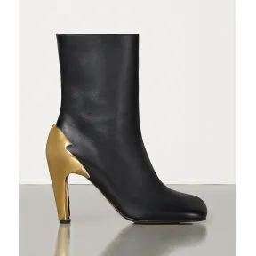 葆蝶家/Bottega Veneta 亮面小牛皮BLOC皮靴 592021VBRD01000