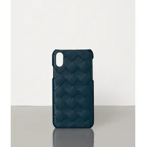 葆蝶家/Bottega Veneta MAXI INTRECCIO编织IPHONE X/XS手机壳 592060VO0BL3126