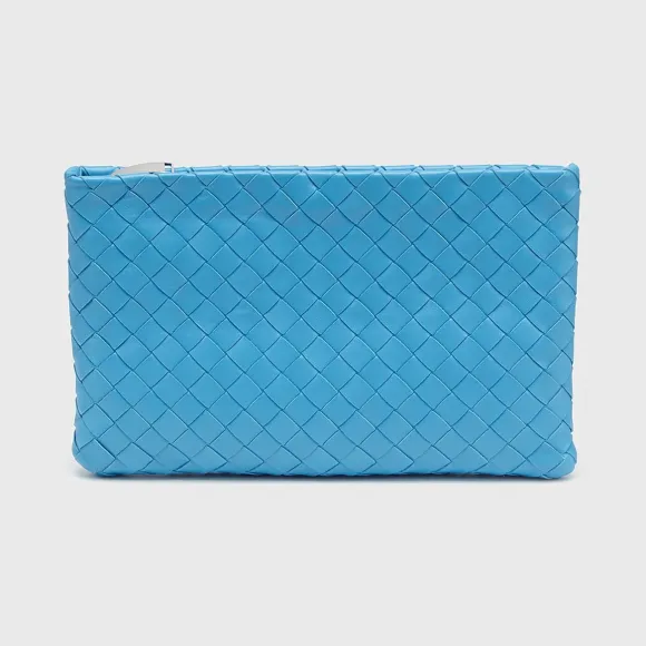 葆蝶家/Bottega Veneta 清幽色 手拿包 608232-VCPP2-4611