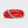 葆蝶家/Bottega Veneta 红鞋色 The Chain Pouch手拿包 620230-VCP40-6402