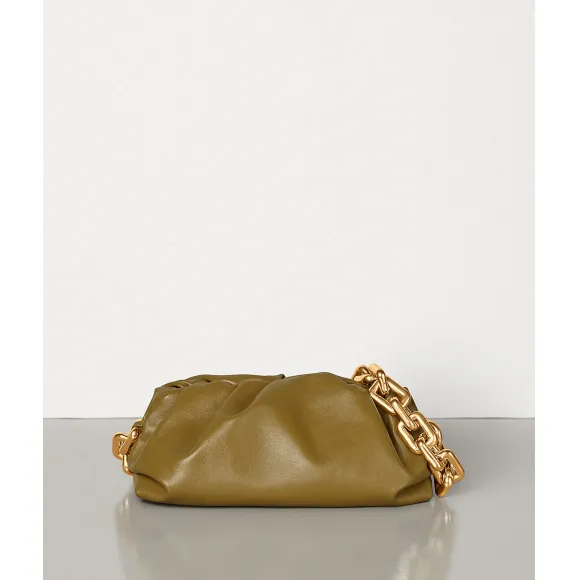 葆蝶家/Bottega Veneta 芥末色 The Chain Pouch手拿包 620230-VCP40-7729