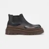 葆蝶家/Bottega Veneta 黑色、亮红色 BV Tire皮靴 630281-VBS50-1024