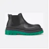 葆蝶家/Bottega Veneta 黑色、绿色 BV Tire皮靴 630281-VBS50-1025