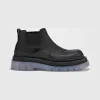 葆蝶家/Bottega Veneta 黑色、透明色 BV Tire皮靴 630281-VBS50-1026