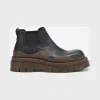 葆蝶家/Bottega Veneta 黑色、棕色 BV Tire皮靴 630300-VBS50-1024