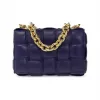 葆蝶家/Bottega Veneta 深紫色 外 and 内 layer:|100% Lamb 皮质r||其他 Elements:|金属 女士 单肩包 631421-VBWZ0-5103