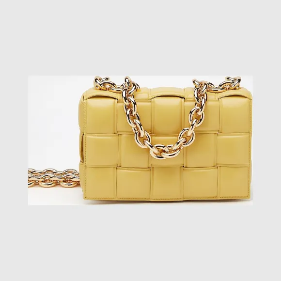 葆蝶家/Bottega Veneta 玉米黄 The Chain Cassette手袋 631421-VBWZ0-7142