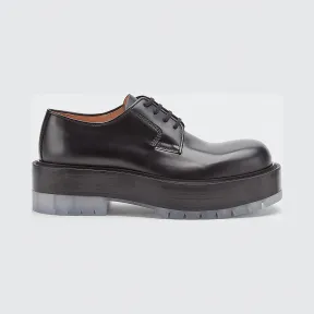 葆蝶家/Bottega Veneta 黑色 BV Stilt平底鞋 632512-VBS30-1000