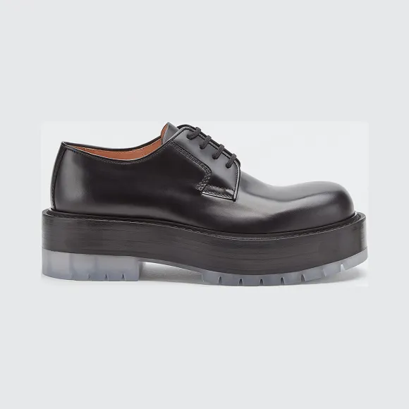 葆蝶家/Bottega Veneta 黑色 BV Stilt平底鞋 632512-VBS30-1000