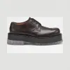 葆蝶家/Bottega Veneta 深咖啡色 BV Stilt平底鞋 632512-VBS30-2006