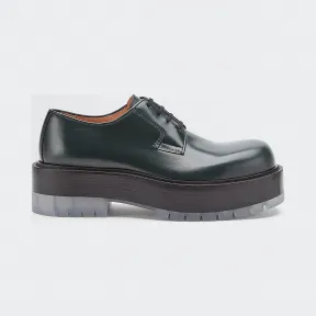 葆蝶家/Bottega Veneta 树林绿 BV Stilt平底鞋 632512-VBS30-3376