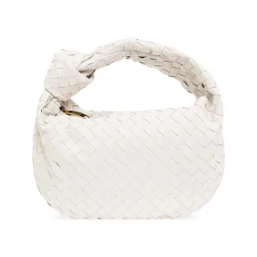 葆蝶家/Bottega Veneta 白色 外 and 内 layer:|100% Lamb 皮质r||其他 Elements:|100% 金属 女士 流浪包 690225-VCPP0-9009