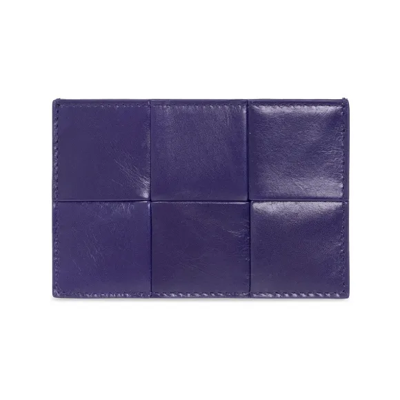 葆蝶家/Bottega Veneta 紫色 100% 小牛 皮质r 男士 卡夹 690938-VCQ72-5101