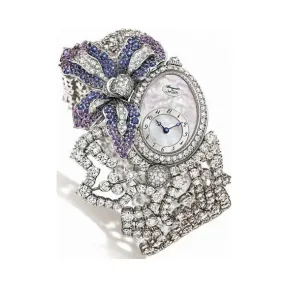 宝玑/Breguet 高级珠宝腕表系列 18k白金镶钻 自动机械机芯 女表 GJE16BB20-8924DS1