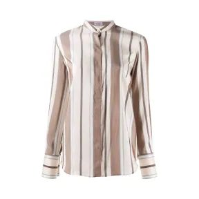 布内罗·古奇拉利/Brunello Cucinelli 条纹罩衫 MB934MQ116C001