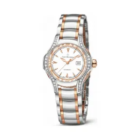 宝齐莱/Carl F. Bucherer 白蒂诗系列 精钢/18k玫瑰金 自动机械机芯 女表 00.10580.07.23.31.02