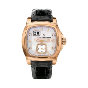 宝齐莱/Carl F. Bucherer 柏拉维系列 18k玫瑰金 自动机械机芯 女表 00.10628.03.77.01