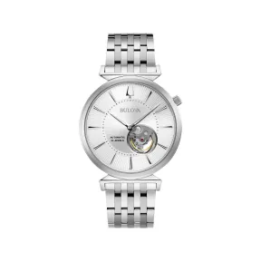宝路华/Bulova Regatta系列 40.00 MM 不锈钢 自动机械机芯 男表 96A235