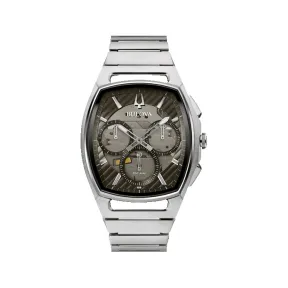 宝路华/Bulova Curv 系列 41.65 mm 不锈钢 石英机芯 男表 96A257