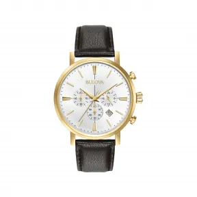 宝路华/Bulova Aerojet系列 41.00 MM 不锈钢 石英机芯 男表 97B155