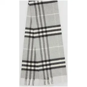 博百利/Burberry 男士 经典格纹羊绒围巾 (浅灰色)  39941651