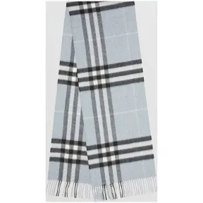 博百利/Burberry 男士 经典格纹羊绒围巾 (暗雅蓝色)  39944811