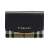 博百利/Burberry 零钱包 3996731 牛皮/帆布 黑色 39967311