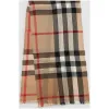 博百利/Burberry  轻盈格纹羊绒混纺围巾 (驼色)  40041961