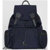博百利/Burberry 男士 The Rucksack - 大号功能性尼龙拼皮革军旅背包 (墨蓝色) - 男士  402093