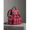 博百利/Burberry 女士 The Rucksack - 中号功能性尼龙拼皮革军旅背包 (梅李粉红) 40332991