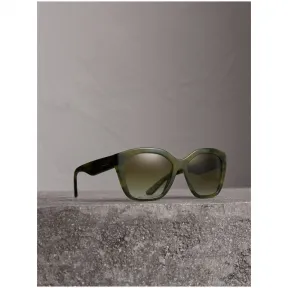 博百利/Burberry 女士 方框太阳眼镜 (烟熏绿) 40666521