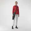 博百利/Burberry  菱形绗缝外套 (缤纷红色)  40673071