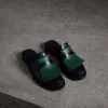 博百利/Burberry 女士 撞色流苏皮革穆勒鞋 (海军蓝) 40718711