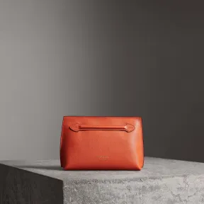 博百利/Burberry 女士 粒纹皮革手腕袋 (柑橘色) 40733991