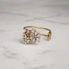 博百利/Burberry 女士 水晶雏菊镀金手镯 (水晶色) 40737481